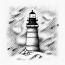 Lighthouse tattoo design idea