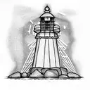 Lighthouse tattoo design idea