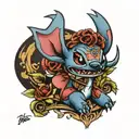 stitch  tattoo design idea