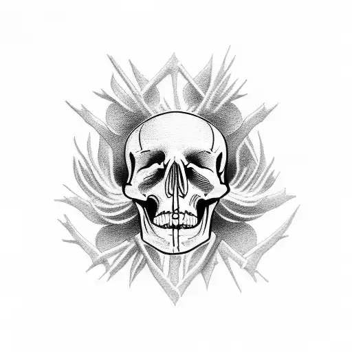 spine skeleton  tattoo design idea