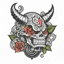 hooligan h logo tattoo design idea