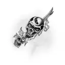 dark depressing grim reaper tattoo tattoo design idea