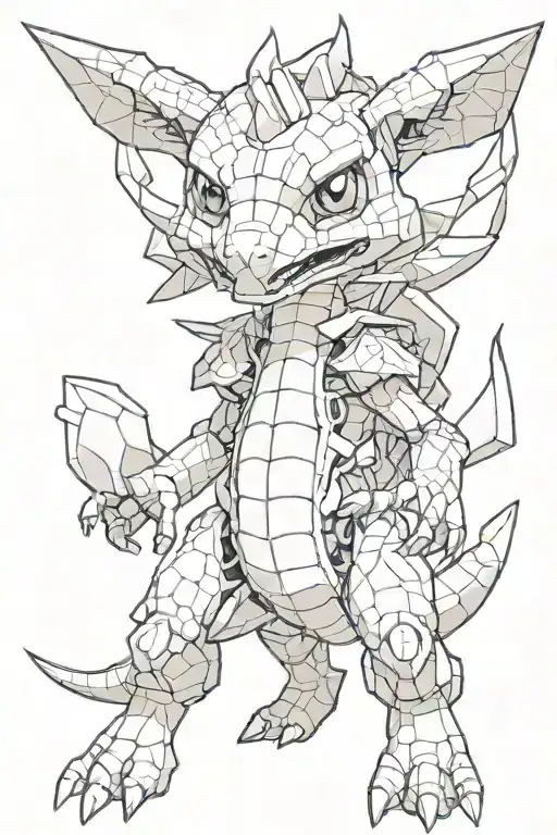 cubone pokemon tattoo design idea