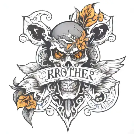 rip brother that love tattoo design idea