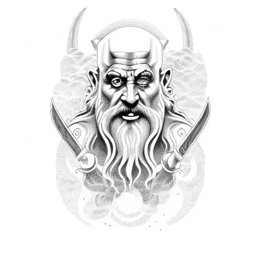 Greek hades, zeus, poseidon tattoo design idea