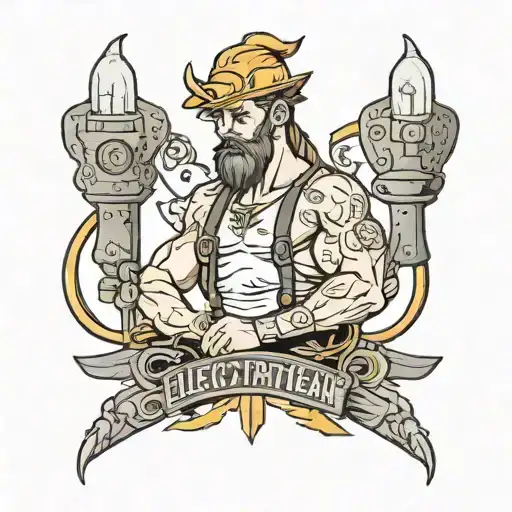 electrician tattoo design idea