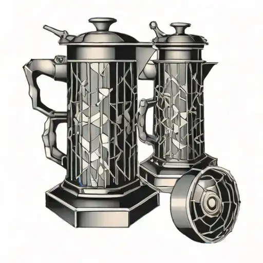 Moka pot tattoo design idea