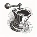moka pot transforming tattoo design idea