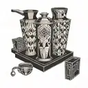 Moka pot tattoo design idea