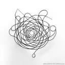 sonder / invisible string tattoo design idea