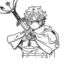 Asta's sword from black clover with kirito's swords tattoo design idea
