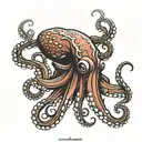 Octopus tattoo design idea