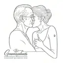 grandparents memory tattoo tattoo design idea