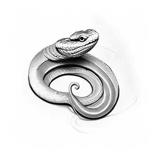 Snake, chemistry  tattoo design idea