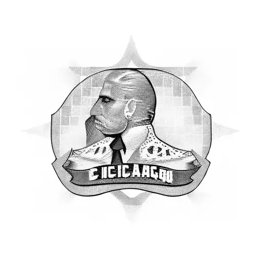 chicago italian flag tattoo design idea