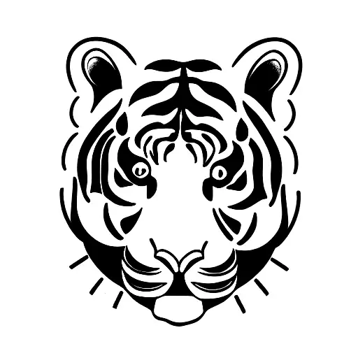 baby tiger tattoo design idea