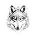 jesus wolf tattoo design idea
