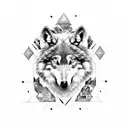 jesus wolf tattoo design idea