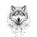 jesus wolf tattoo design idea