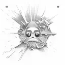 beach sunset  tattoo design idea