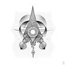 beach sunset  tattoo design idea