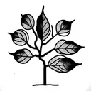 fig tree tattoo design idea
