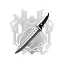 cuchillo con relieve dentro tattoo design idea