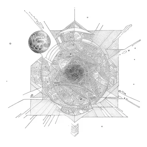 evolution of the universe tattoo design idea