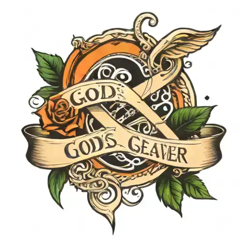 God is greater than highs and lows along with infinity and heartbeat symbol tattoo design idea