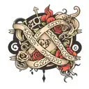 God is greater than highs and lows along with infinity and heartbeat symbol tattoo design idea