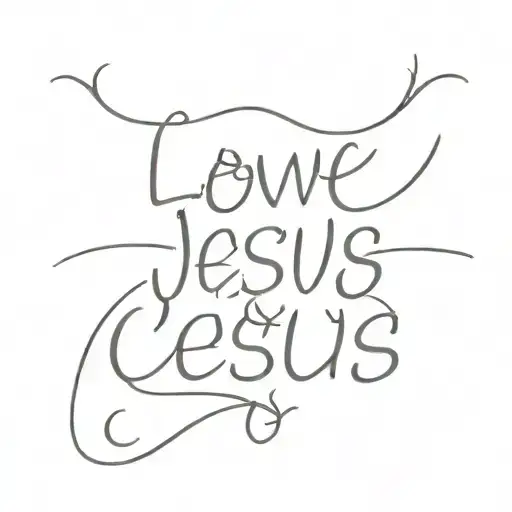 love Jesus love like jesus christ tattoo design idea