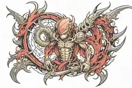 Spinal tattoo design idea