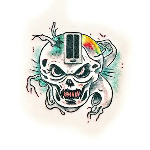 zombie tattoo design idea