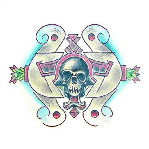 gothic cross tattoo design idea