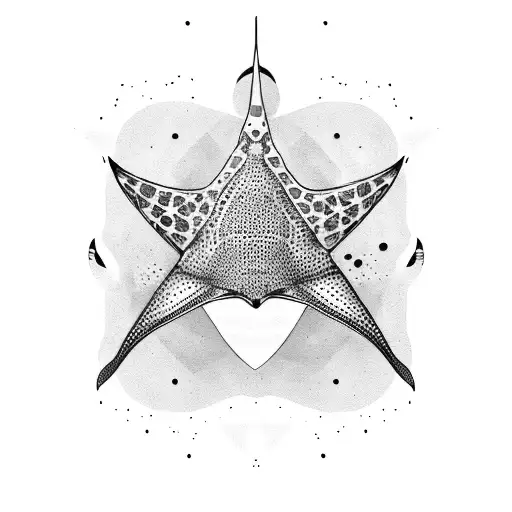 eagle ray tattoo design idea