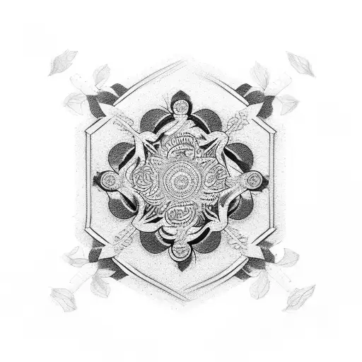 suminagashi tattoo design idea