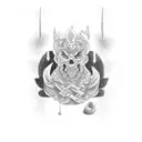 suminagashi tattoo design idea