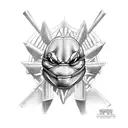 ninja turtles tattoo design idea