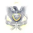 Christian soldier with a big shield that says "2nd Corinthians 12:10" tattoo design idea