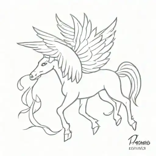 Pegasus tattoo design idea