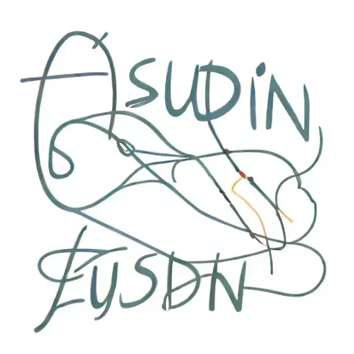 text with zusdin and 1996 tattoo design idea