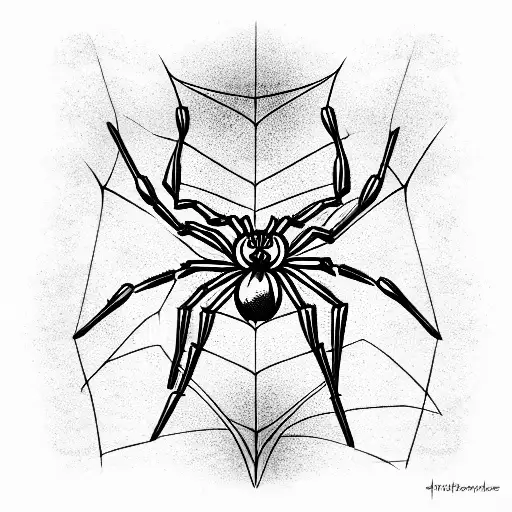 Spider tattoo design idea