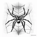 Spider tattoo design idea