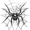 Spider tattoo design idea