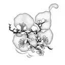 japanese cherry blossom tattoo with roots for men tattoo design idea