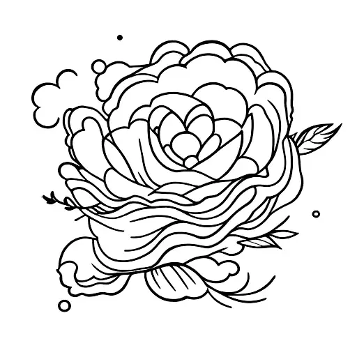 This too shall pass written  with a cherry blossom  tattoo design idea