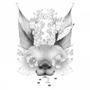 This too shall pass with a cherry blossom  tattoo design idea