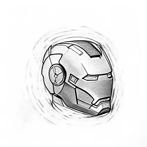 ironman race tattoo design idea