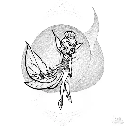 Tinkerbell  tattoo design idea