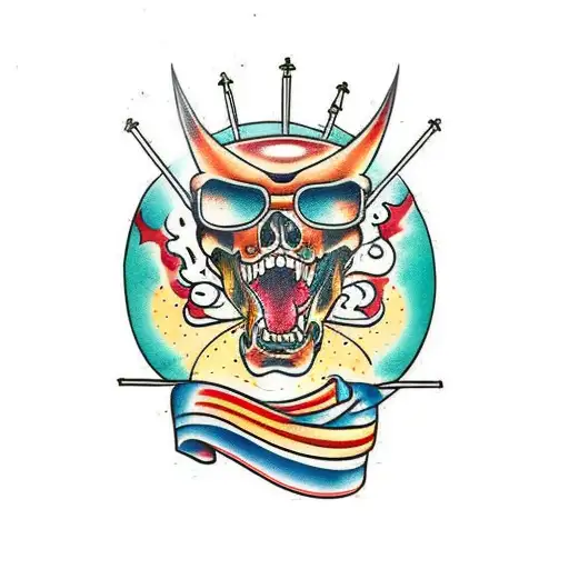 fudog tattoo design idea